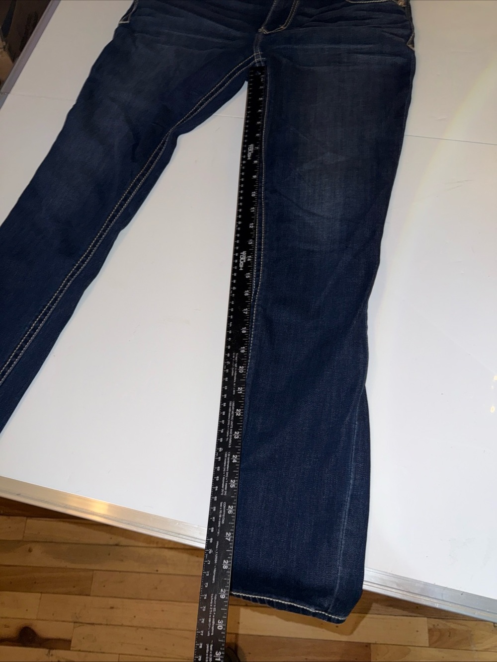 Womens Express Low Rise Jeans Size 12R Blue Jeans Denim - Picture 4 of 16